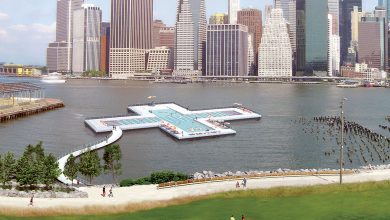 Photo of New York, una piscina galleggiante sull’East River
