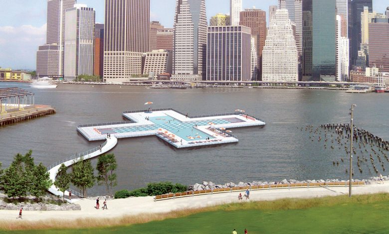 Photo of New York, una piscina galleggiante sull’East River