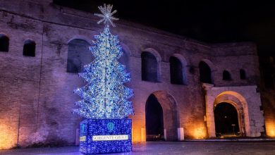 Photo of Sorgente Group, l’augurio di Buon Natale con un luminoso albero a Largo Fellini